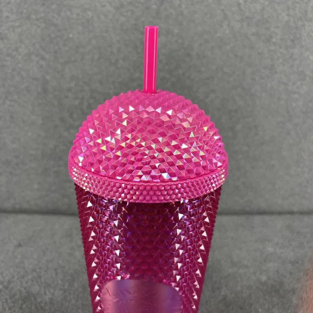 Starbucks 2025 Iridescent Pink Domed‎ Studded  Venti Tumbler 24 oz